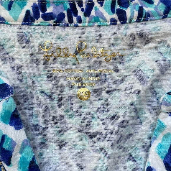 Lilly Pulitzer Cotton Tunic Mini Dress Cover Up XS - Picture 3 of 5